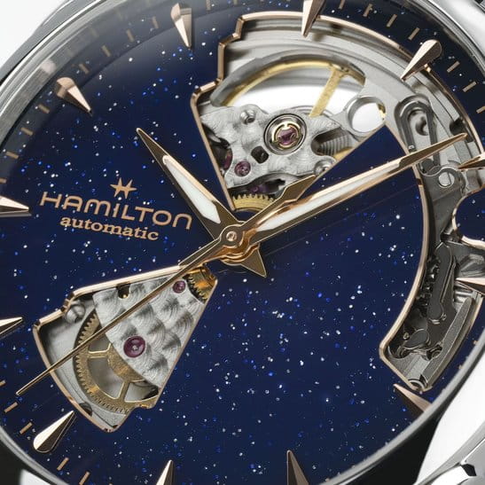 Оригинальные часы Hamilton Hamilton Jazzmaster Open Heart Auto H32215642 механические калибр механизма h-10 общий вид